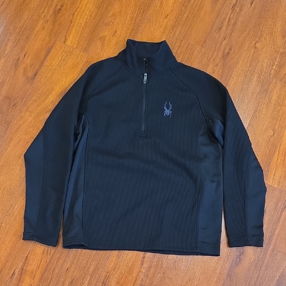 Spyder Men's Black Zip-Up Sweater